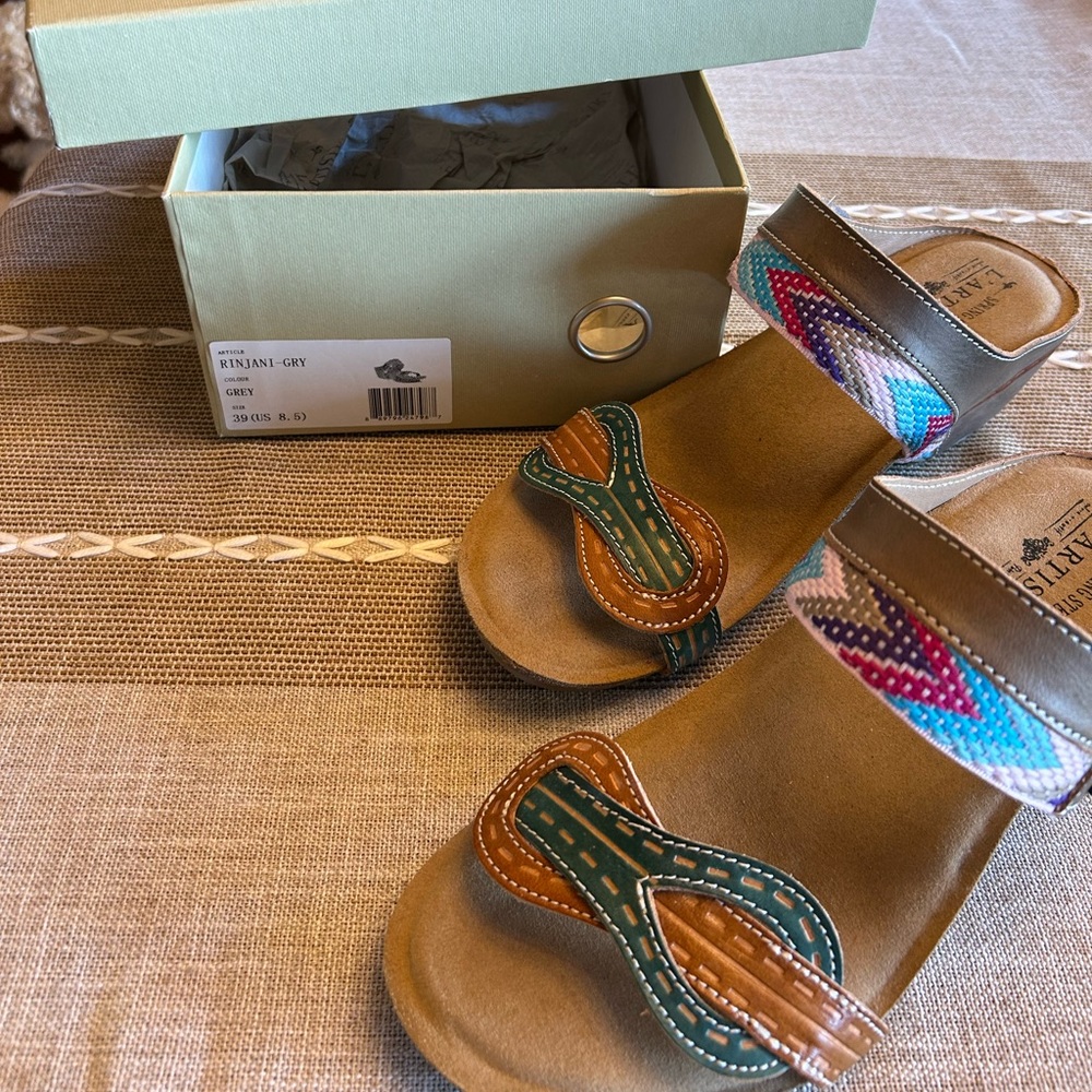 Beautiful multi color sandals